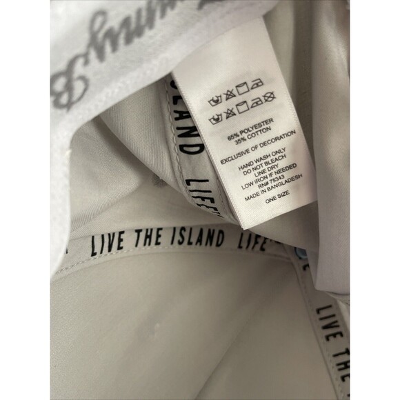 Tommy Bahama Baseball Cap Adjustable Light Gray Golf Flag Embroidered OS Hat NEW - Picture 6 of 6